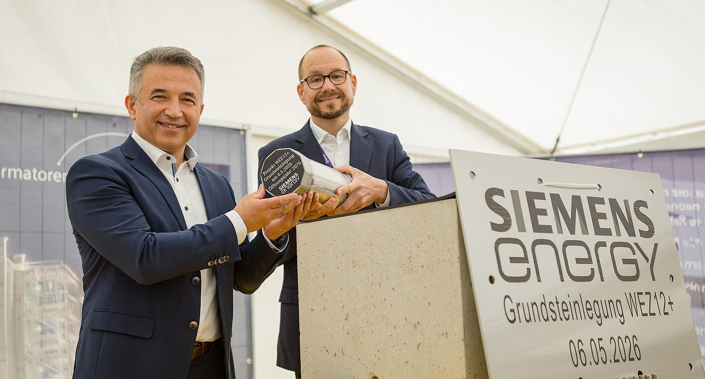 Grundsteinlegung bei Siemens Energy in Weiz.